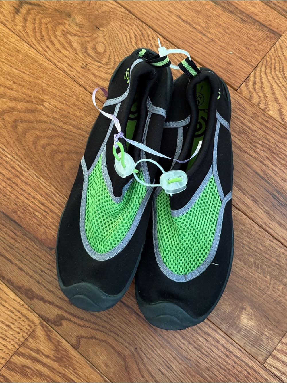 Champion Kids Black & Green Slip-On Water Shoes